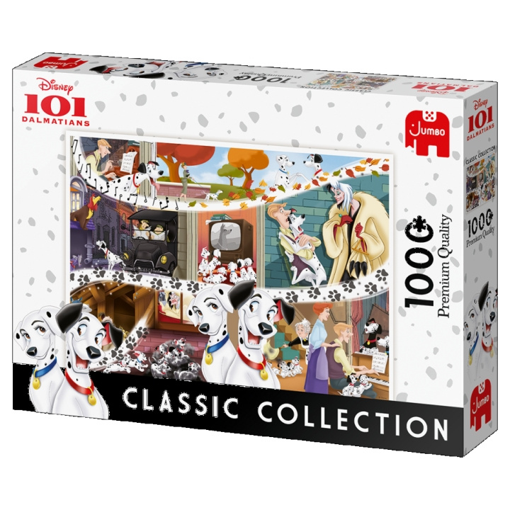 Jumbo Disney Classic Collection: 101 Dalmatians (1000 pieces) (JUM9487) in the group Sport, leisure & Hobby / Hobby / Puzzle at TP E-commerce Nordic AB (C89865)