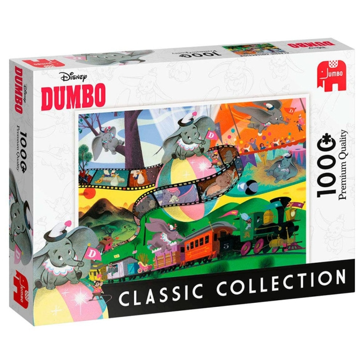 Jumbo Disney: Classic Collection Dumbo (1000 pcs) (JUM8824) in the group Sport, leisure & Hobby / Hobby / Puzzle at TP E-commerce Nordic AB (C89866)