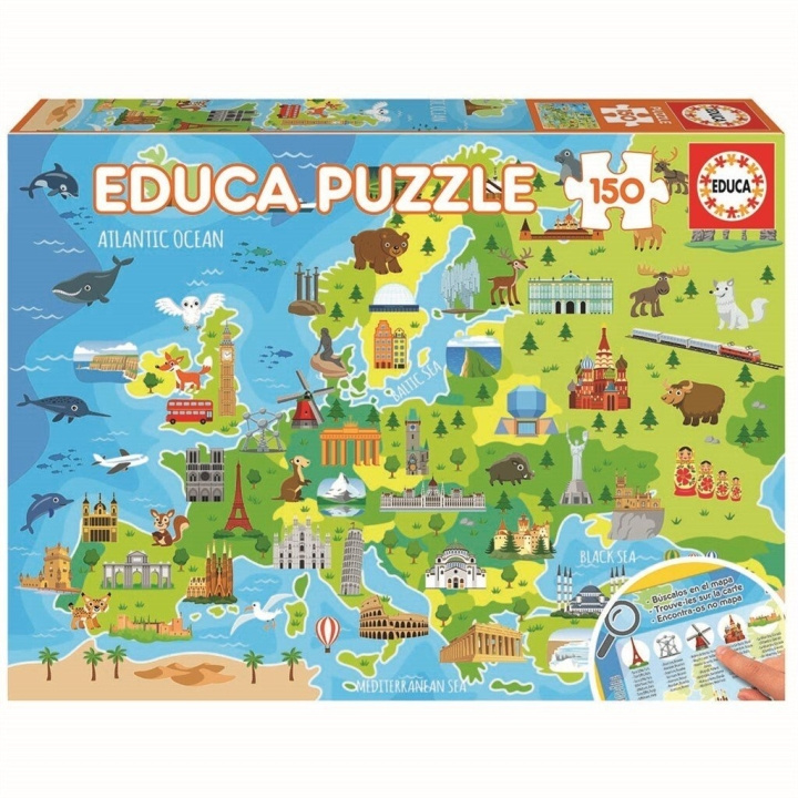 Educa 150 pcs - Mapa Europe Puzzle (80-18607) in the group TOYS, KIDS & BABY PRODUCTS / Toys / Kids puzzle at TP E-commerce Nordic AB (C89908)