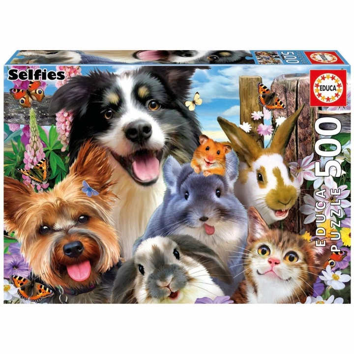 Educa 500 pcs - Funny Selfie Puzzle (80-19250) in the group TOYS, KIDS & BABY PRODUCTS / Toys / Kids puzzle at TP E-commerce Nordic AB (C89910)