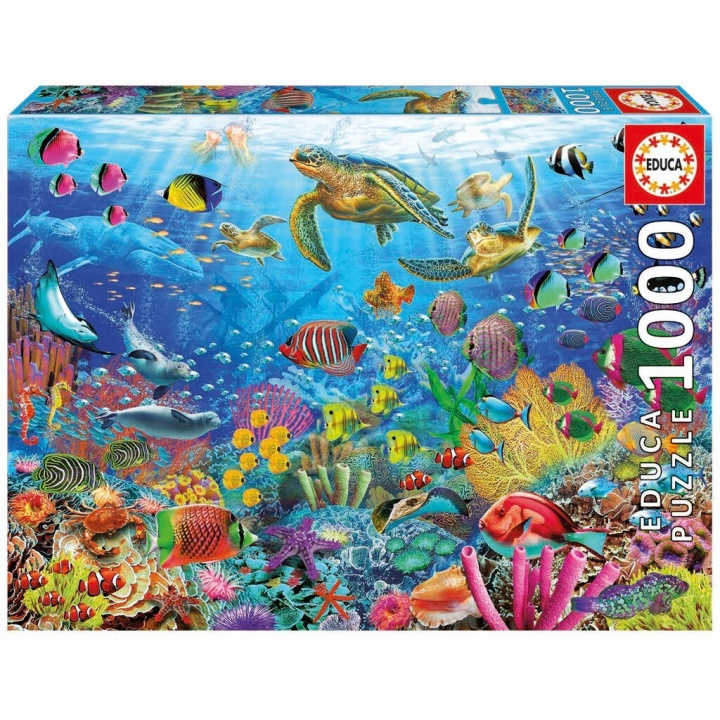 Educa 1000 pcs - Tropical Fantasy Turtles Puzzle (80-19266) in the group Sport, leisure & Hobby / Hobby / Puzzle at TP E-commerce Nordic AB (C89911)