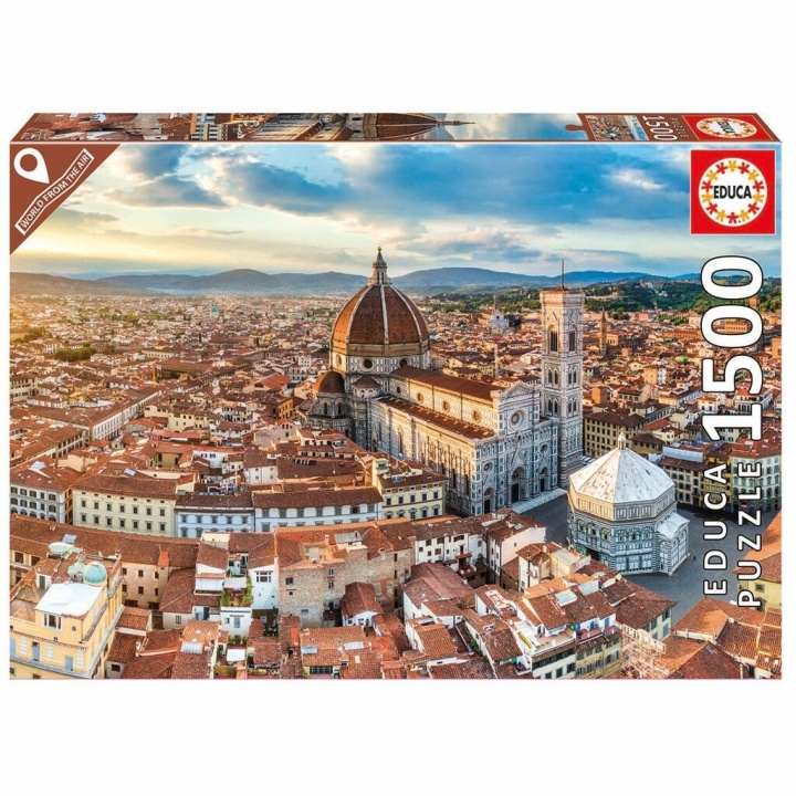 Educa 1500 pcs - Florence From The Air Puzzle ( 80-19272) in the group Sport, leisure & Hobby / Hobby / Puzzle at TP E-commerce Nordic AB (C89912)