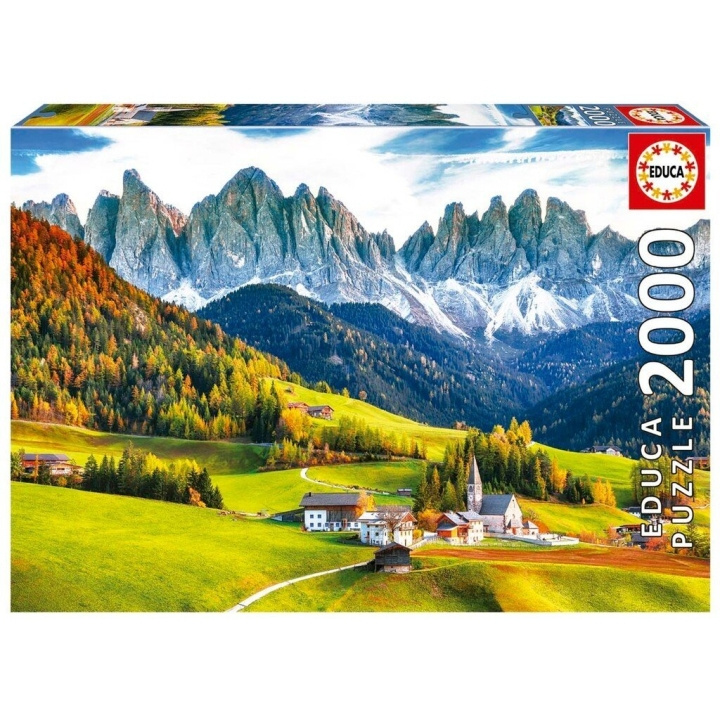 Educa 2000 pcs - Autumn In The Dolomites Puzzle (80-19566) in the group Sport, leisure & Hobby / Hobby / Puzzle at TP E-commerce Nordic AB (C89918)