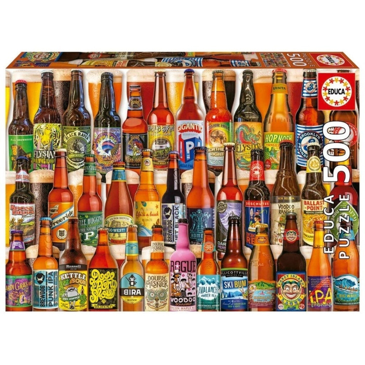 Educa 500 pcs - Craft Beers puzzle ( 80-19610) in the group TOYS, KIDS & BABY PRODUCTS / Toys / Kids puzzle at TP E-commerce Nordic AB (C89919)