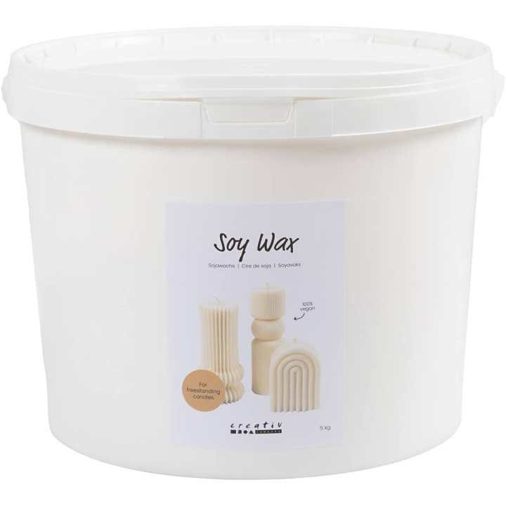 DIY Kit Soy wax, cream, For freestanding candles, 5 kg/ 1 pack (73479) in the group Sport, leisure & Hobby / Hobby / DIY Kit at TP E-commerce Nordic AB (C89954)