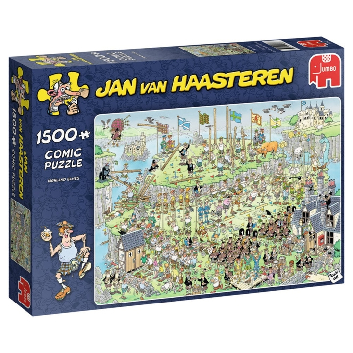 Jan van Haasteren Highland games, 1500 Piece Puzzle (19088) in the group Sport, leisure & Hobby / Hobby / Puzzle at TP E-commerce Nordic AB (C89960)