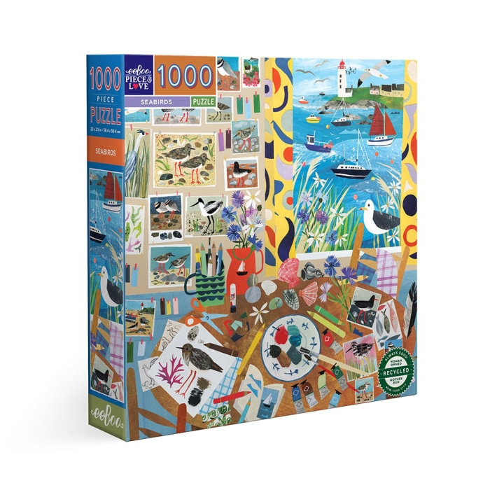 eeBoo Puzzle 1000 pcs - Seabirds - (EPZTSAB) in the group Sport, leisure & Hobby / Hobby / Puzzle at TP E-commerce Nordic AB (C89971)