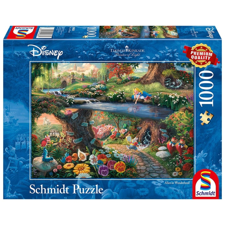 Schmidt Thomas Kinkade: Disney, Alice in wonderland (1000 pieces) (SCH9636) in the group Sport, leisure & Hobby / Hobby / Puzzle at TP E-commerce Nordic AB (C89980)