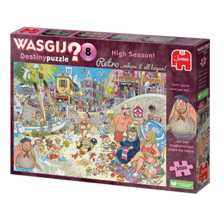 Wasgij Retro Destiny 8 (1000 pieces) (JUM01851) in the group Sport, leisure & Hobby / Hobby / Puzzle at TP E-commerce Nordic AB (C90000)