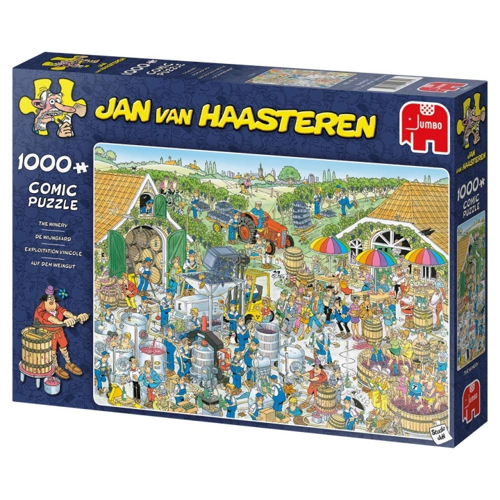 Jan van Haasteren The Winery, 1000 Piece Puzzle (JUM9095) in the group Sport, leisure & Hobby / Hobby / Puzzle at TP E-commerce Nordic AB (C90025)