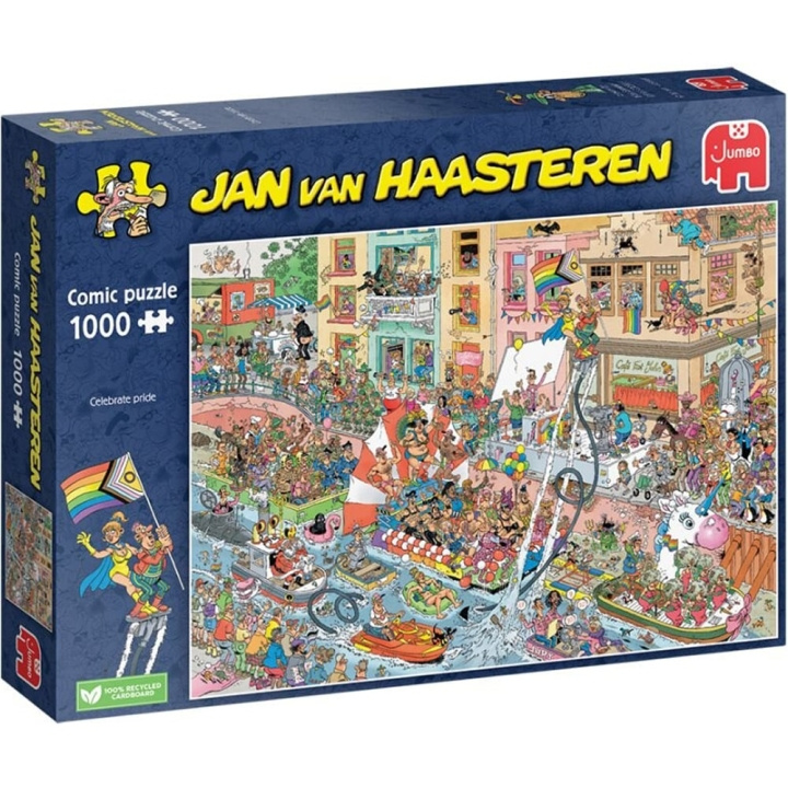 Jan van Haasteren Celebrate Pride! (1000 pieces) (JUM00030) in the group Sport, leisure & Hobby / Hobby / Puzzle at TP E-commerce Nordic AB (C90026)