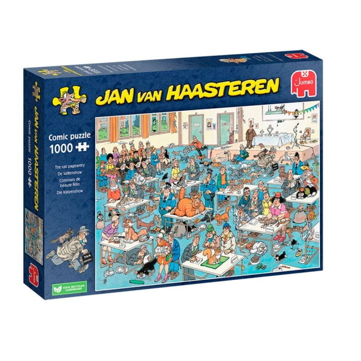 Jan van Haasteren Cat Show (1000 pieces) (JUM00032) in the group Sport, leisure & Hobby / Hobby / Puzzle at TP E-commerce Nordic AB (C90028)