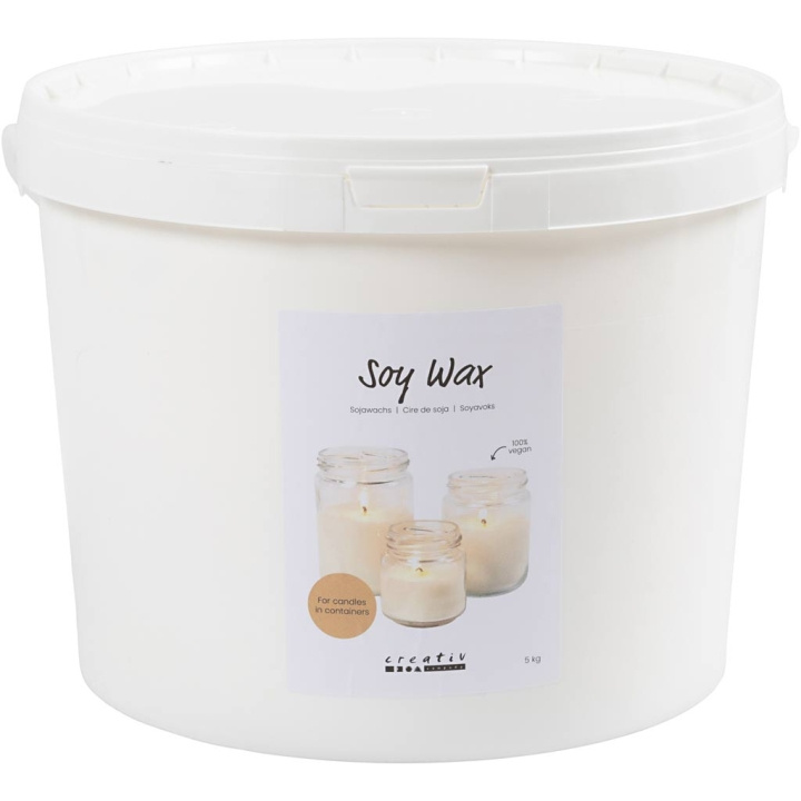 DIY Kit Soy wax, For candles in containers, 5 kg/ 1 pack (73429) in the group Sport, leisure & Hobby / Hobby / DIY Kit at TP E-commerce Nordic AB (C90045)