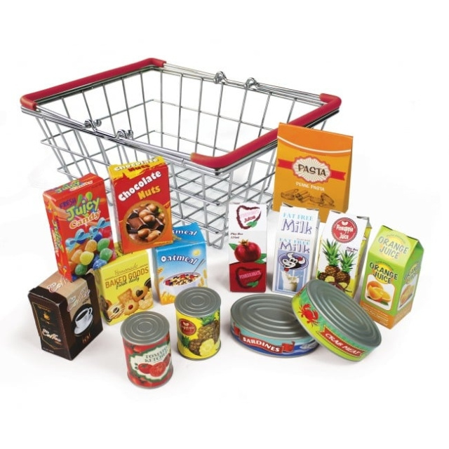 Image Toys Magni - Metal Basket with grocery products ( 2691 ) in the group TOYS, KIDS & BABY PRODUCTS / Toys / Docks & Accessories at TP E-commerce Nordic AB (C90063)