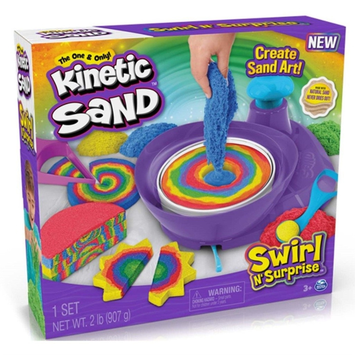 Kinetic Sand Swirl N\' Surprise (6063931) in the group TOYS, KIDS & BABY PRODUCTS / Toys / Clay, play sand and accessories at TP E-commerce Nordic AB (C90131)