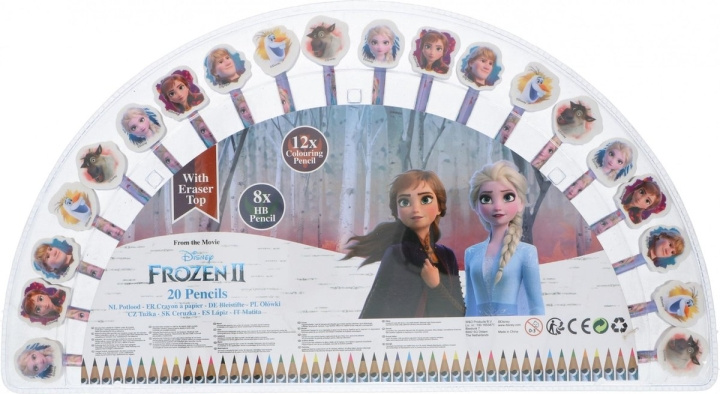 Disney Kids Licensing - Disney Frozen - 20-pack pencils w/eraser toppers (017407020) in the group TOYS, KIDS & BABY PRODUCTS / Toys / Draw & Count at TP E-commerce Nordic AB (C90197)