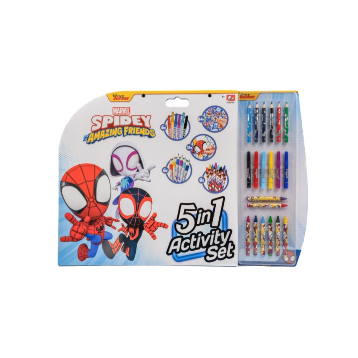 Disney Spidey and His Amazing Friends - 5-In-1 Coloring Activities Set (SP22306) in the group TOYS, KIDS & BABY PRODUCTS / Toys / Draw & Count at TP E-commerce Nordic AB (C90222)