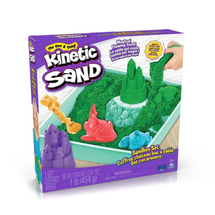 Kinetic Sand Sandbox Set - Green (6067479) in the group TOYS, KIDS & BABY PRODUCTS / Toys / Clay, play sand and accessories at TP E-commerce Nordic AB (C90224)