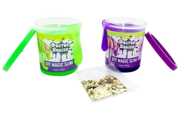 Doctor Squish DIY Magic Slime Double Set Green and Purple (38496) in the group TOYS, KIDS & BABY PRODUCTS / Toys / Experiment & DIY at TP E-commerce Nordic AB (C90241)