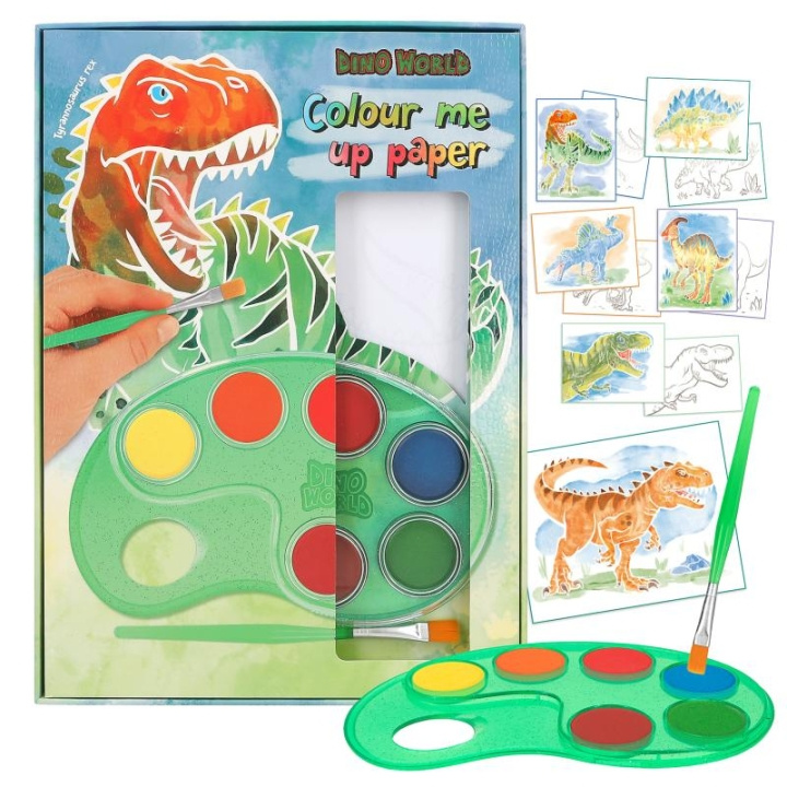 Dino World Colour Me Up Paper ( 0412517 ) in the group TOYS, KIDS & BABY PRODUCTS / Toys / Crafts at TP E-commerce Nordic AB (C90279)