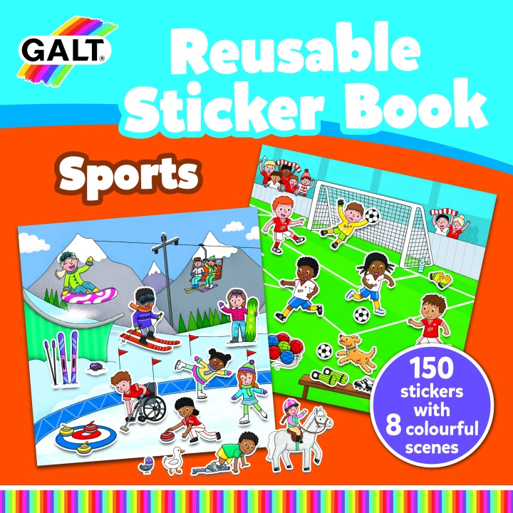 Galt Reusable Sticker Book - Sports (31000151) in the group TOYS, KIDS & BABY PRODUCTS / Toys / Crafts at TP E-commerce Nordic AB (C90289)