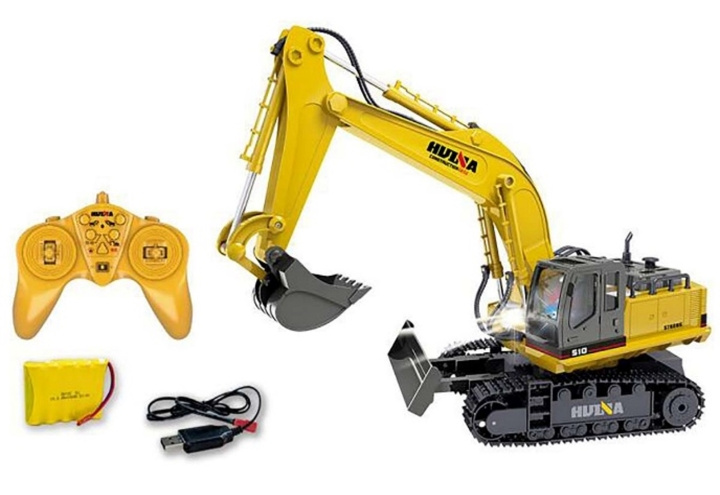 HUINA Excavator R/C 1:16 - Yellow (471450) in the group TOYS, KIDS & BABY PRODUCTS / Radio controlled / Other RC at TP E-commerce Nordic AB (C90291)