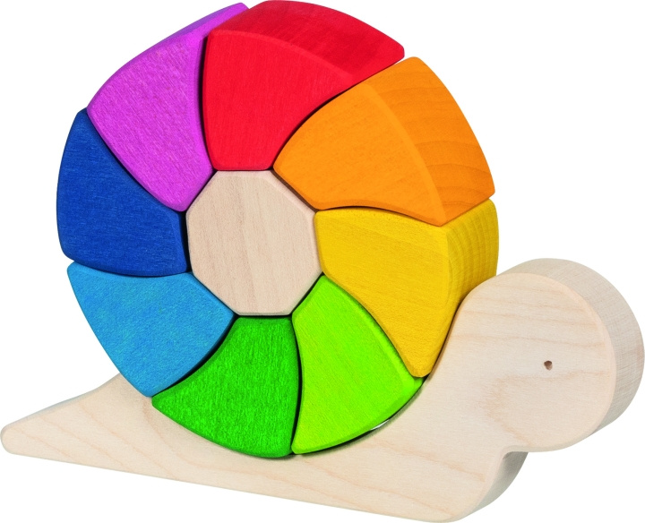 Goki Puzzle and building blocks sassy snail - (58368) in the group TOYS, KIDS & BABY PRODUCTS / Toys / Building toys / Toy blocks at TP E-commerce Nordic AB (C90306)