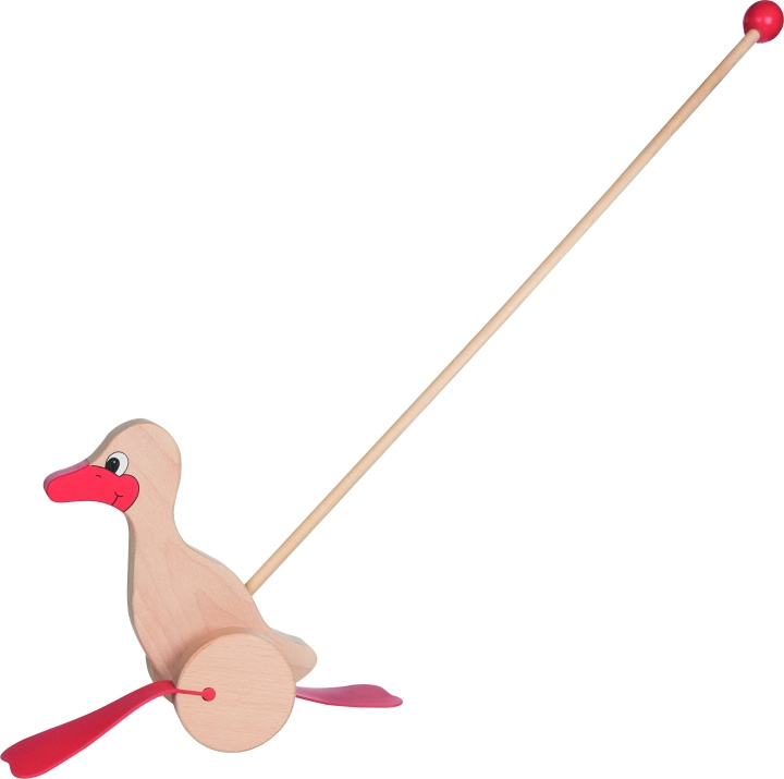 Goki Duck, push-along animal - (WP004) in the group TOYS, KIDS & BABY PRODUCTS / Toys / Toys at TP E-commerce Nordic AB (C90318)