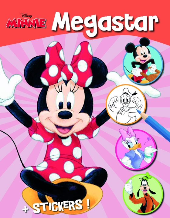 Disney Megastar Colouringbook - Minnie Mouse in the group TOYS, KIDS & BABY PRODUCTS / Toys / Draw & Count at TP E-commerce Nordic AB (C90401)