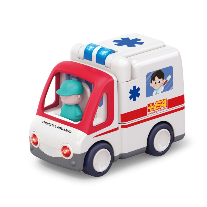 Kinder and Kids Ambulance with lights, music & movement (K10106) in the group TOYS, KIDS & BABY PRODUCTS / Toys / Toy cars at TP E-commerce Nordic AB (C90511)