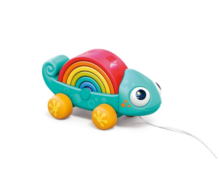 Kinder and Kids Pulling animal, Rainbow chameleon with multi function (K10124) in the group TOYS, KIDS & BABY PRODUCTS / Baby toys / Activity toys at TP E-commerce Nordic AB (C90517)