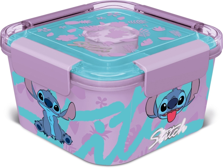 Disney Stor - Lunchbox - Salad to go - Stitch (75881) in the group TOYS, KIDS & BABY PRODUCTS / Eat & Drink / Children\'s tableware at TP E-commerce Nordic AB (C90524)