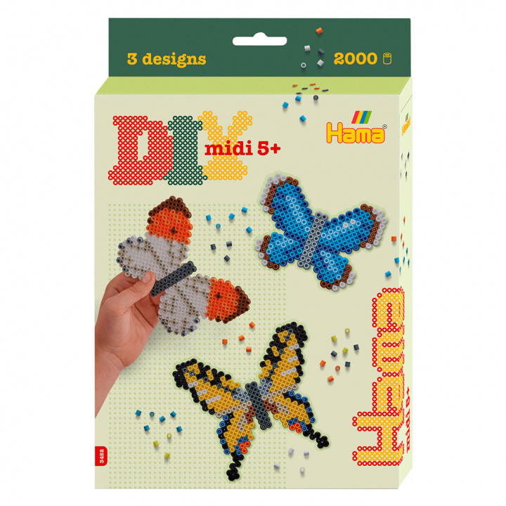 HAMA Beads Hama - Midi hanging box - Butterflies (383452) in the group TOYS, KIDS & BABY PRODUCTS / Toys / Crafts at TP E-commerce Nordic AB (C90566)