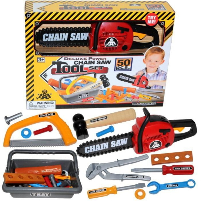 GA-Toys Chainsaw with Tools Set - 50 Pieces in the group TOYS, KIDS & BABY PRODUCTS / Toys / Play set at TP E-commerce Nordic AB (C90576)