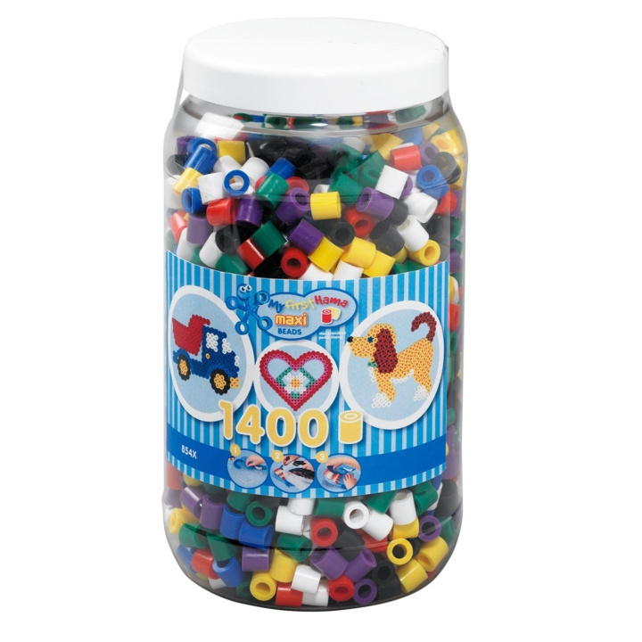 HAMA Beads Hama - Maxi Beads - Beads in bucket - 1400pcs (8540) in the group TOYS, KIDS & BABY PRODUCTS / Toys / Crafts at TP E-commerce Nordic AB (C90596)