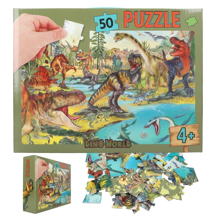 Dino World Puzzle 50 pcs. ( 0413206 ) in the group TOYS, KIDS & BABY PRODUCTS / Toys / Kids puzzle at TP E-commerce Nordic AB (C90616)