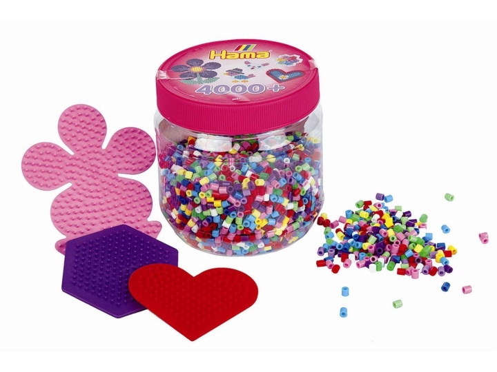 HAMA Beads ​Hama - Beads - 4000 pcs. with 3 ass. pin plates (382051) in the group TOYS, KIDS & BABY PRODUCTS / Toys / Crafts at TP E-commerce Nordic AB (C90627)