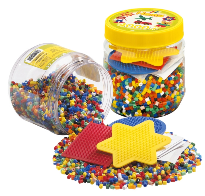 HAMA Beads Hama - 4000 pcs. with 3 ass. pin plates (382052) in the group TOYS, KIDS & BABY PRODUCTS / Toys / Crafts at TP E-commerce Nordic AB (C90648)