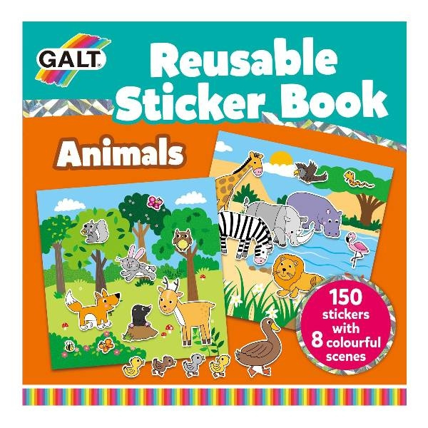 Galt Reusable Sticker Book - Animals (31005098) in the group TOYS, KIDS & BABY PRODUCTS / Toys / Crafts at TP E-commerce Nordic AB (C90670)