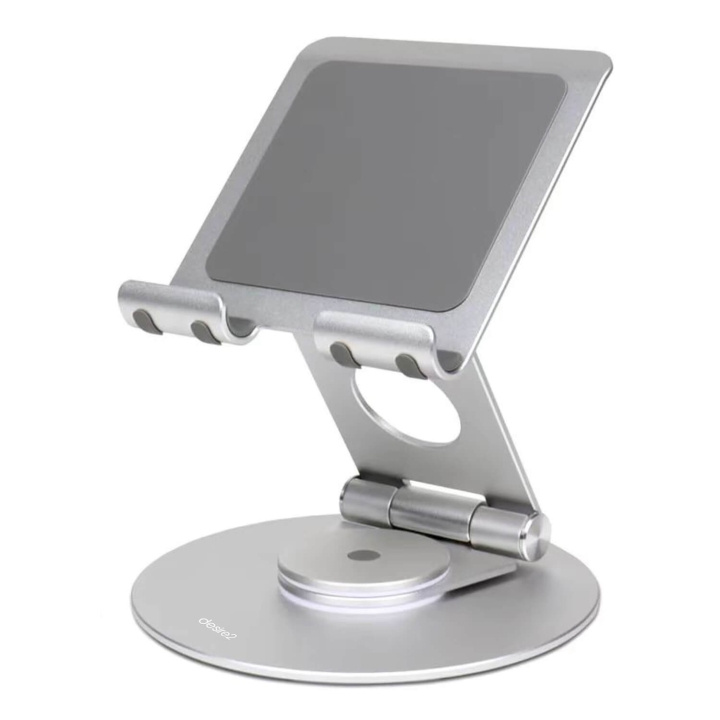 Desire2 Dual Pivot 360 Stand for Tablets and Smartphones Silver in the group SMARTPHONE & TABLETS / Other accessories / Docks, Tripods & Holders at TP E-commerce Nordic AB (C90692)