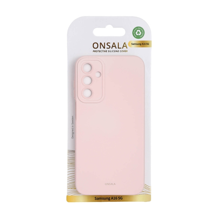 Onsala Phone Case with Silicone Feel Chalk Pink - Samsung A16 4G/A16 5G in the group SMARTPHONE & TABLETS / Phone cases / Samsung at TP E-commerce Nordic AB (C90694)