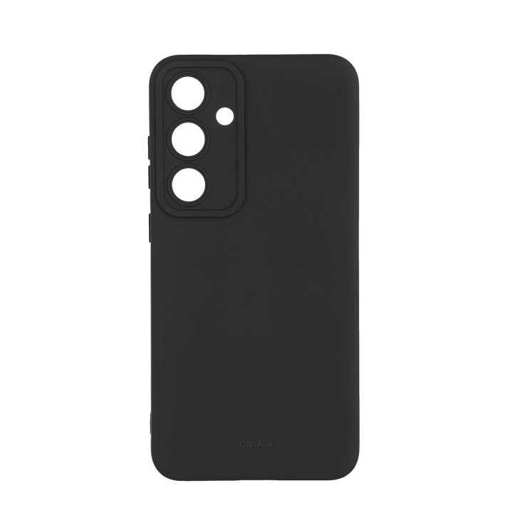 Onsala Phone Case with Silicone Feel Black - Samsung S24 FE 5G in the group SMARTPHONE & TABLETS / Phone cases / Samsung at TP E-commerce Nordic AB (C90696)