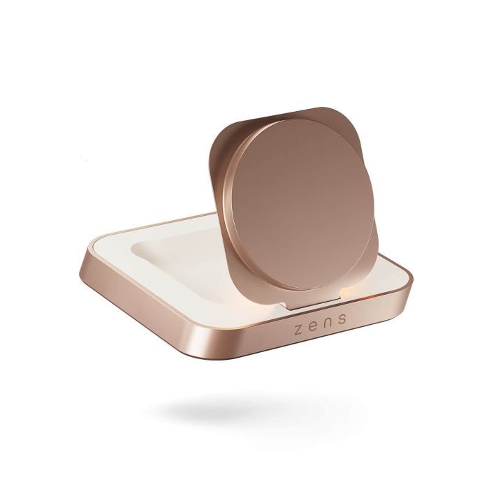 Zens Wireless Charger Nightstand Qi 15W Copper in the group SMARTPHONE & TABLETS / Chargers & Cables / Wireless Qi chargers at TP E-commerce Nordic AB (C90732)