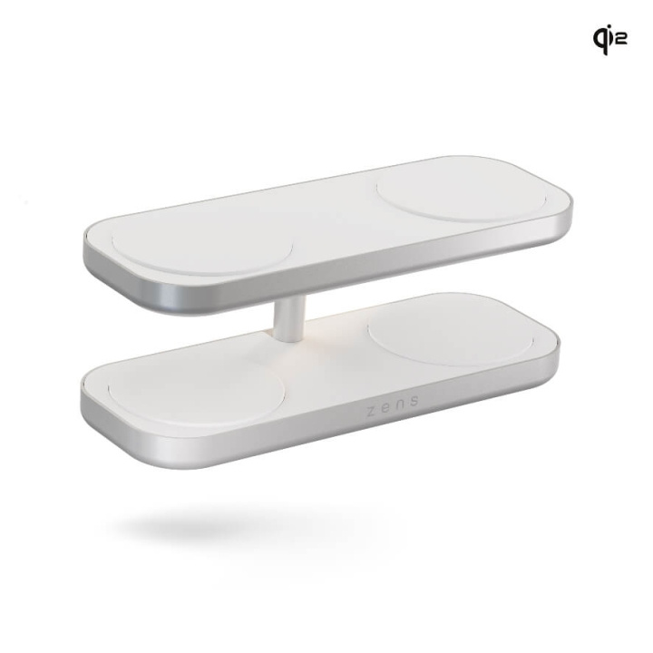 Zens Wireless Charger Quattro Pro 4 Qi2 White in the group SMARTPHONE & TABLETS / Chargers & Cables / Wireless Qi chargers at TP E-commerce Nordic AB (C90734)