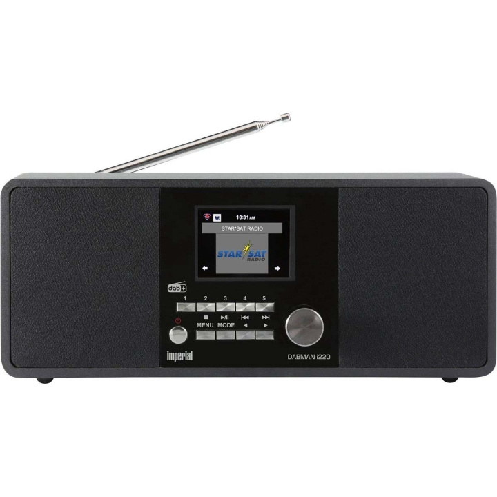 imperial DABMAN i220 BT DAB+ / FM Internet radio with bluetooth Black in the group HOME ELECTRONICS / Audio & Picture / Home cinema, Hifi & Portable / Radio & Alarm clocks / Radio at TP E-commerce Nordic AB (C90768)