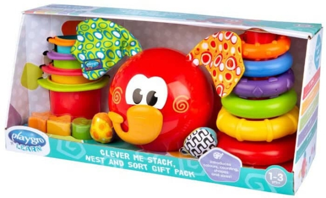 Playgro Clever Me Stack Sort And Nest - (14088282) in the group TOYS, KIDS & BABY PRODUCTS / Baby toys / Activity toys at TP E-commerce Nordic AB (C90912)