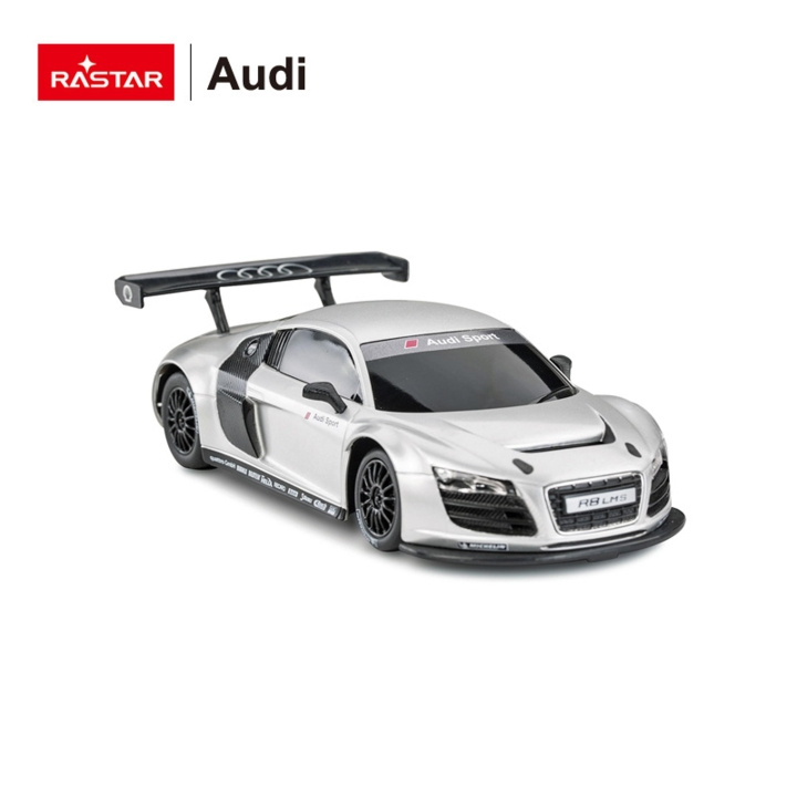 Rastar R/C 1:24 AUDI R8 Silver (46800) in the group TOYS, KIDS & BABY PRODUCTS / Radio controlled / RC cars at TP E-commerce Nordic AB (C90955)