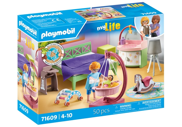 Playmobil Sleeping room with baby play corner (71609) in the group TOYS, KIDS & BABY PRODUCTS / Toys / Play set at TP E-commerce Nordic AB (C90994)