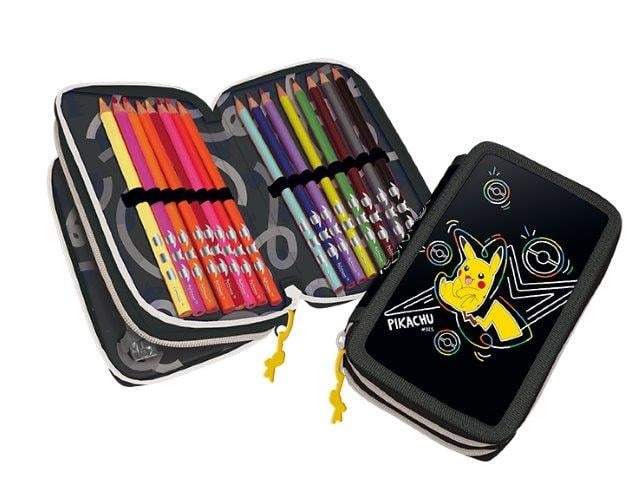 Pokémon Neon - 2-Compartment Filled Pencil Case (161508516) in the group TOYS, KIDS & BABY PRODUCTS / Toys / Draw & Count at TP E-commerce Nordic AB (C90997)