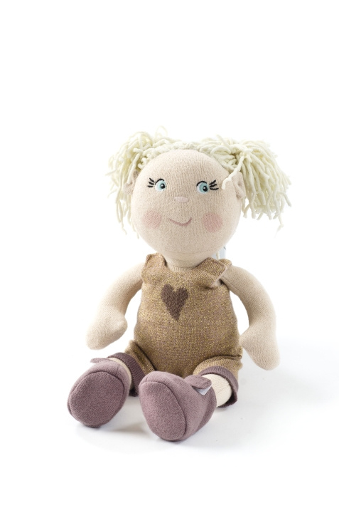 Smallstuff Knitted Doll 30 cm - Olivia in the group TOYS, KIDS & BABY PRODUCTS / Toys / Docks & Accessories at TP E-commerce Nordic AB (C91110)